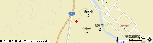 山口県萩市須佐（横屋丁）周辺の地図