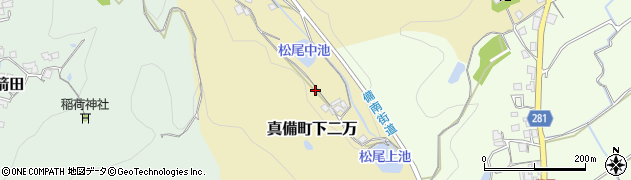 岡山県倉敷市真備町下二万2479周辺の地図