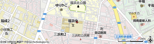 岡山市立福浜中学校周辺の地図