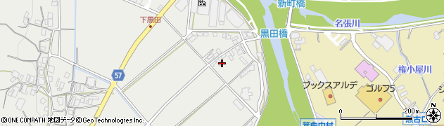 三重県名張市黒田21周辺の地図