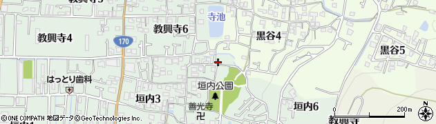 八尾市垣内5駐車場周辺の地図