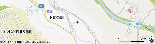 三重県名張市下比奈知341周辺の地図