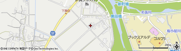 三重県名張市黒田1397周辺の地図