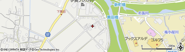 三重県名張市黒田18周辺の地図