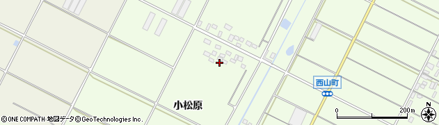 愛知県田原市西山町小松原周辺の地図