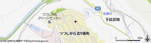 三重県名張市つつじが丘北９番町154周辺の地図
