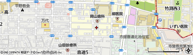 大阪府大阪市平野区平野南2丁目周辺の地図