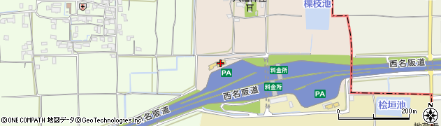 松屋 天理PA（下り線）店周辺の地図