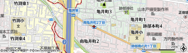南亀井町２周辺の地図
