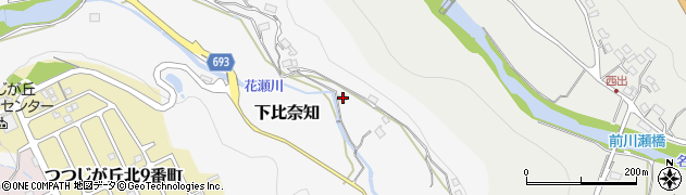 三重県名張市下比奈知335周辺の地図