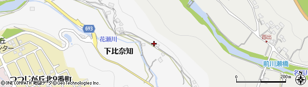 三重県名張市下比奈知301周辺の地図