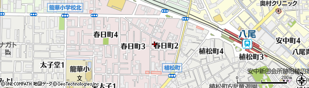 株式会社日興商会　八尾支店周辺の地図