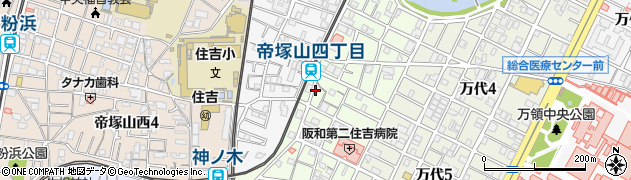 帝塚山芋忠株式会社周辺の地図