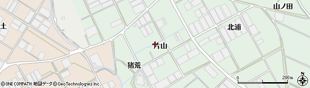 愛知県田原市赤羽根町片山周辺の地図