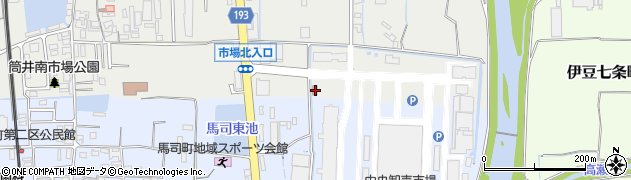 奈良県中央卸売市場内郵便局 ＡＴＭ周辺の地図