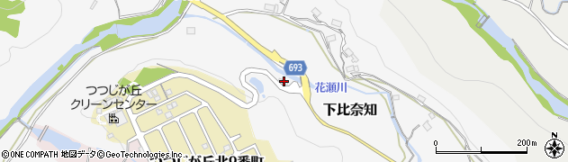 三重県名張市下比奈知414周辺の地図