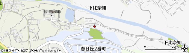 三重県名張市下比奈知1110周辺の地図