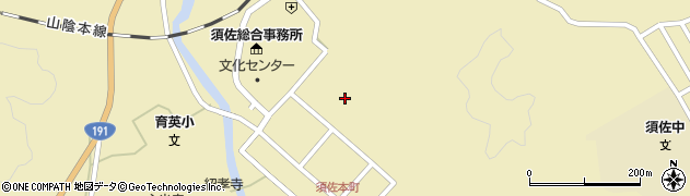 山口県萩市須佐山根丁東4152周辺の地図