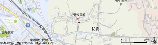 岡山県倉敷市祐安周辺の地図
