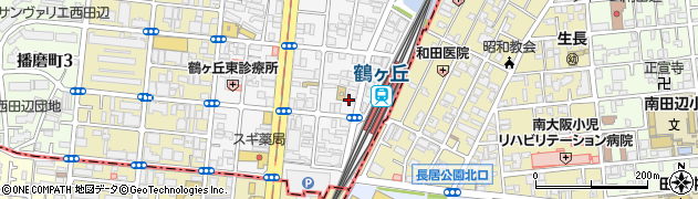 松すし 鶴ヶ丘駅前周辺の地図