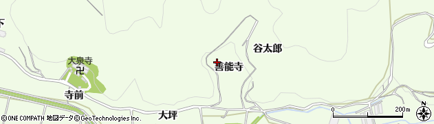 愛知県田原市山田町（善能寺）周辺の地図