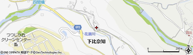 三重県名張市下比奈知305周辺の地図