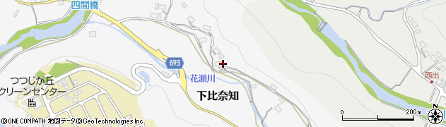三重県名張市下比奈知306周辺の地図