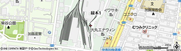 大阪府大阪市住之江区緑木周辺の地図