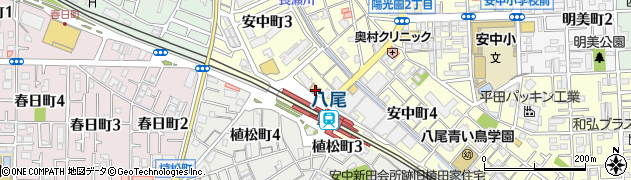 八尾駅前郵便局 ＡＴＭ周辺の地図
