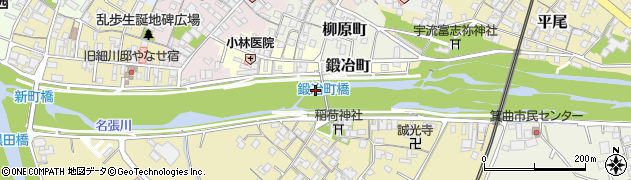 鍛冶町橋周辺の地図
