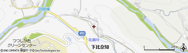 三重県名張市下比奈知326周辺の地図