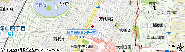 ツクイ大阪住吉周辺の地図