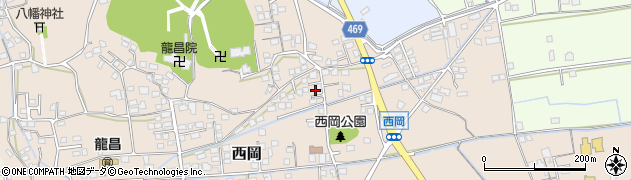 岡山県倉敷市西岡周辺の地図