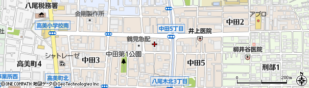株式会社白星舎　高安支店周辺の地図