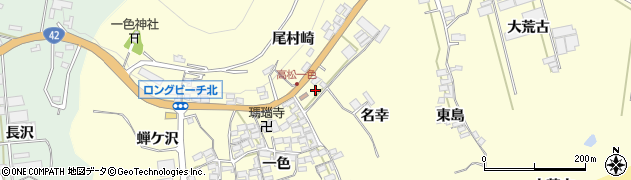 愛知県田原市高松町名幸3周辺の地図