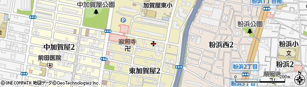株式会社ヤクルト南大阪ヤクルト販売　加賀屋センター周辺の地図