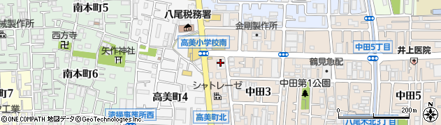 スーパーマルヒ　八尾木店周辺の地図
