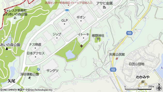 〒701-0301 岡山県都窪郡早島町矢尾の地図