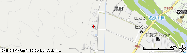 三重県名張市黒田1957周辺の地図