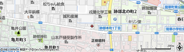 大成鋼材株式会社八尾配送センター周辺の地図