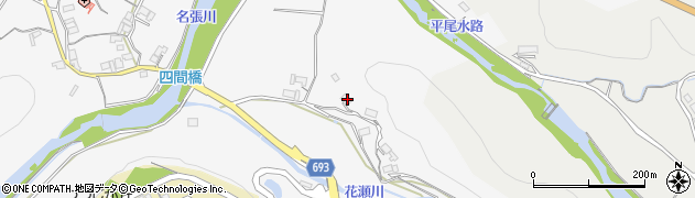 三重県名張市下比奈知161周辺の地図