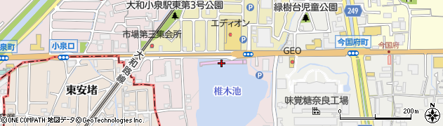 奈良県大和郡山市椎木町3周辺の地図