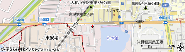 奈良県大和郡山市椎木町6周辺の地図