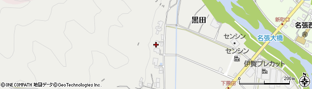三重県名張市黒田1954周辺の地図