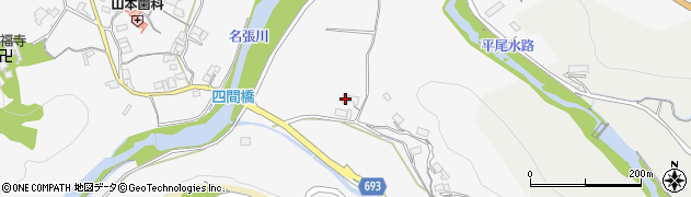 三重県名張市下比奈知38周辺の地図