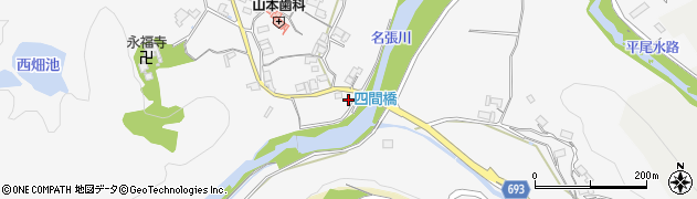 三重県名張市下比奈知1231周辺の地図