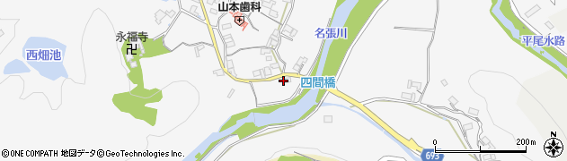 三重県名張市下比奈知1228周辺の地図