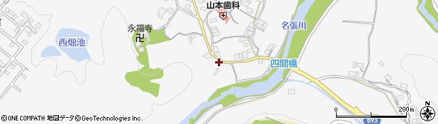 三重県名張市下比奈知1193周辺の地図