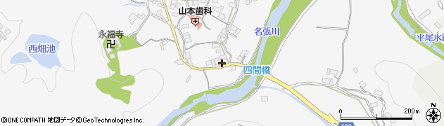 三重県名張市下比奈知1200周辺の地図