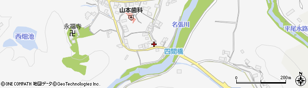 三重県名張市下比奈知1296周辺の地図